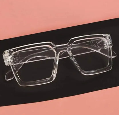 White Transparent Glasses For Men and Women