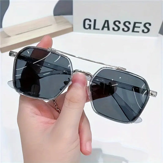 Modern Classic Square Frame Style Polarized Fashion Glasses